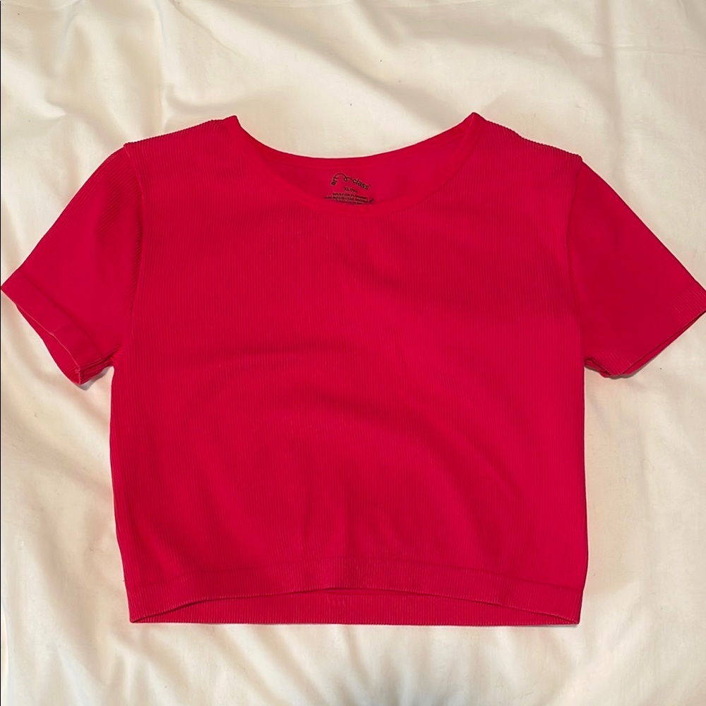 Red Cropped T-Shirt